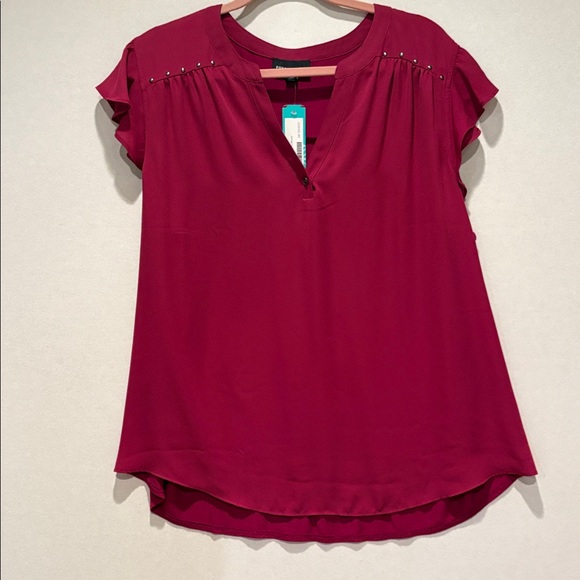 FORTUNE + IVY - Ollie Flutter Sleeve Blouse. Size XXL. Fuschsia / Pink. NWT - Picture 5 of 16